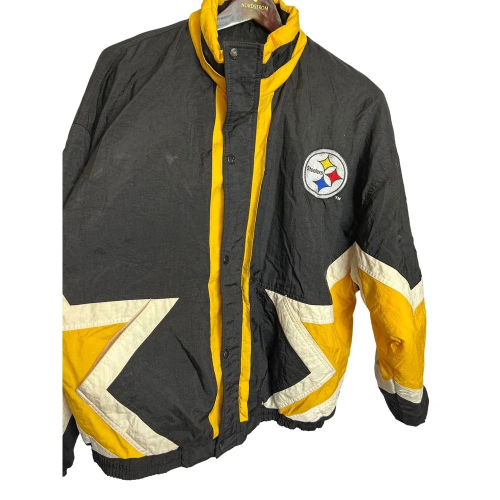 Starter Pittsburgh Steelers NFL Classic Team‎ Collection Puffer Jacket Vintage L